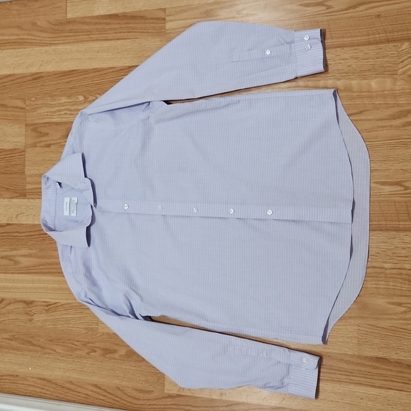 Calvin Klein Men's Dress Shirt Non Iron regular Fit Stripe size 16 34/35 - Picture 1 of 8